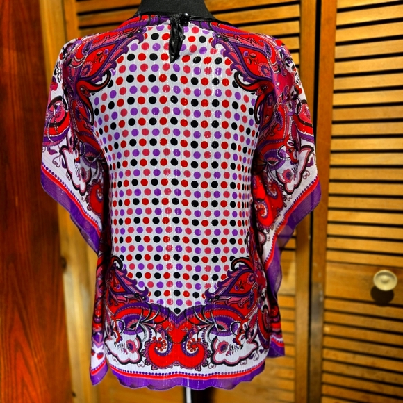 VINTAGE, HANDKERCHIEF BLOUSE - Picture 6 of 11